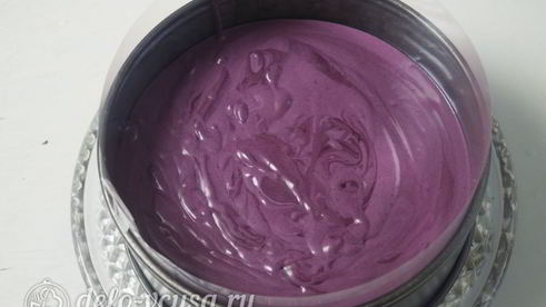 черничный муссовый торт