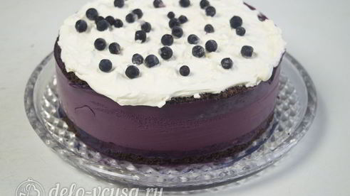 черничный муссовый торт