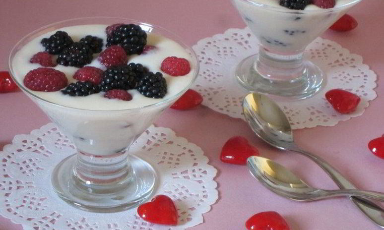 Рецепт ежевики с муссом из зефира