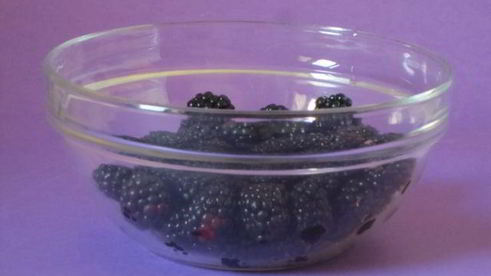 ежевика с муссом из зефира