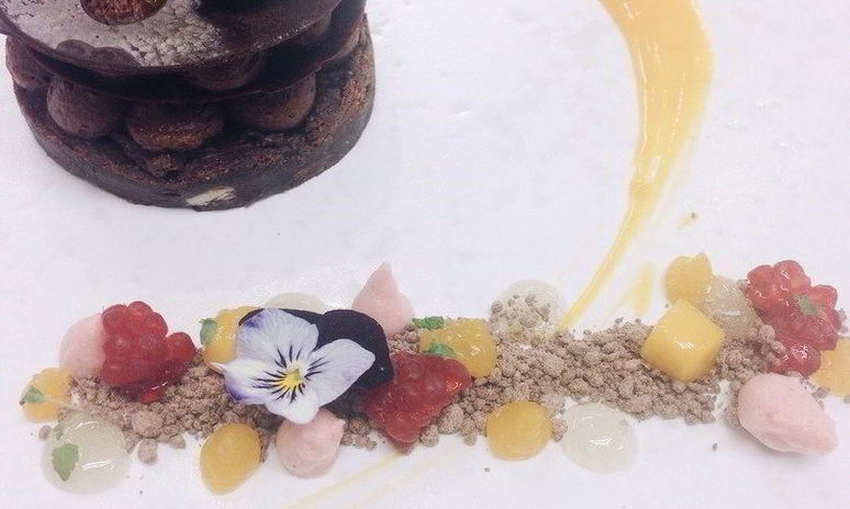 Рецепт хрустящих брауни с шоколадным муссом