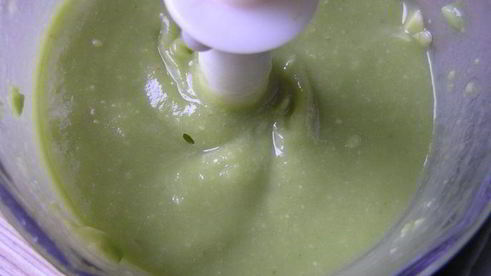 мусс из авокадо с апельсином