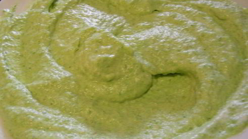 мусс из зеленого горошка и спаржи