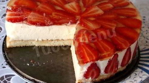 торт-мусс клубника с шампанским