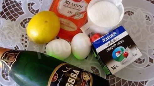 торт-мусс клубника с шампанским