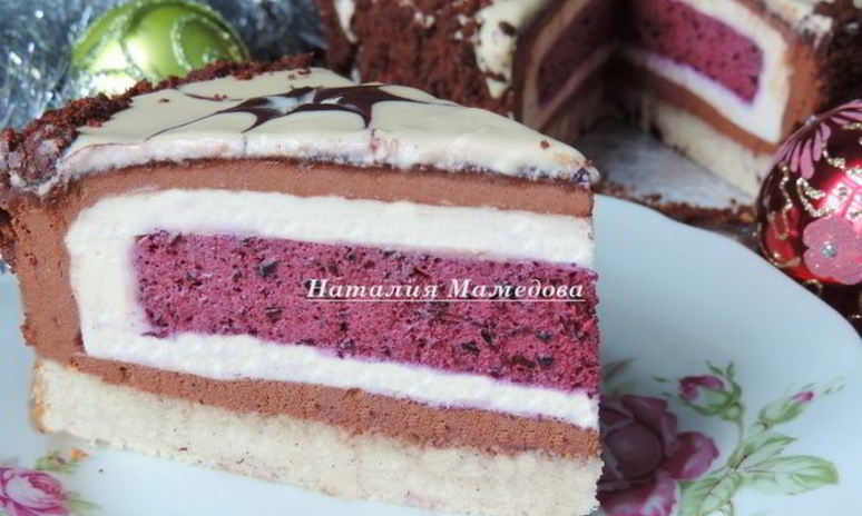 Рецепт торта-мусса новогодняя фантазия