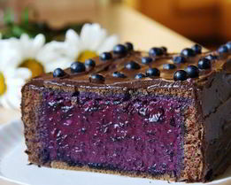 Торт-мусс с черникой