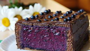 Торт-мусс с черникой