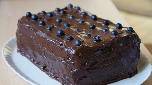 торт-мусс с черникой