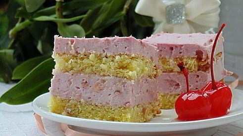 торт-мусс сад с черешней