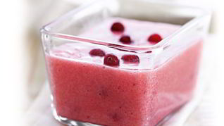 Традиционный финский мусс с брусникой