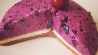 Трехслойный мусс из творога, овсянки и ягод