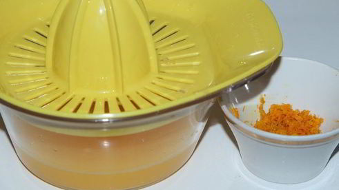 творожно-яблочный мусс с апельсиновым желе