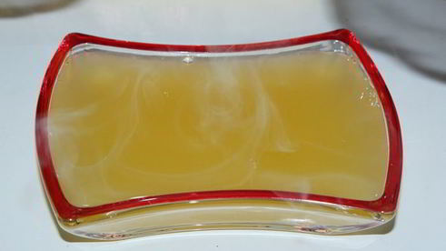 творожно-яблочный мусс с апельсиновым желе