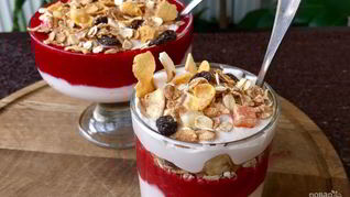 Творожно-ягодный мусс