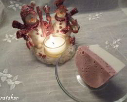 Творожный мусс с брусникой