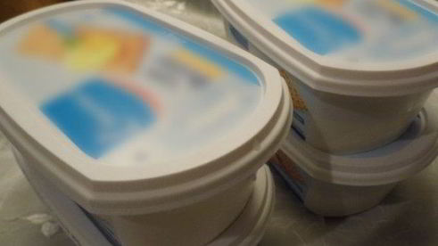 творожный мусс с брусникой