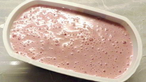 творожный мусс с брусникой