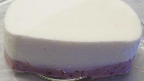 творожный мусс с брусникой