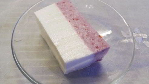 творожный мусс с брусникой