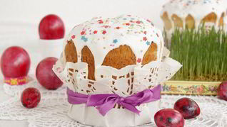 Апельсиновый кулич с цукатами