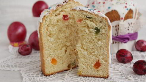 апельсиновый кулич с цукатами