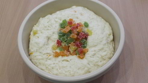 апельсиновый кулич с цукатами