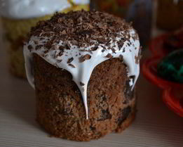 Бездрожжевой шоколадный кулич