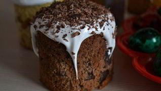 Бездрожжевой шоколадный кулич