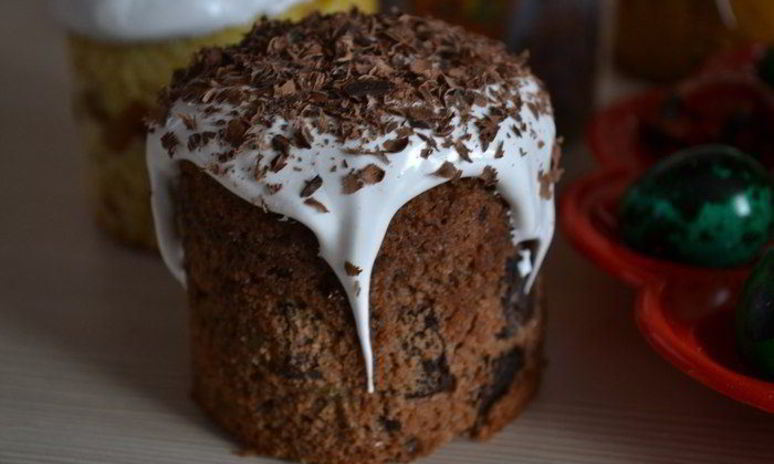 Рецепт бездрожжевого шоколадного кулича