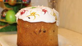 Кулич из венского теста