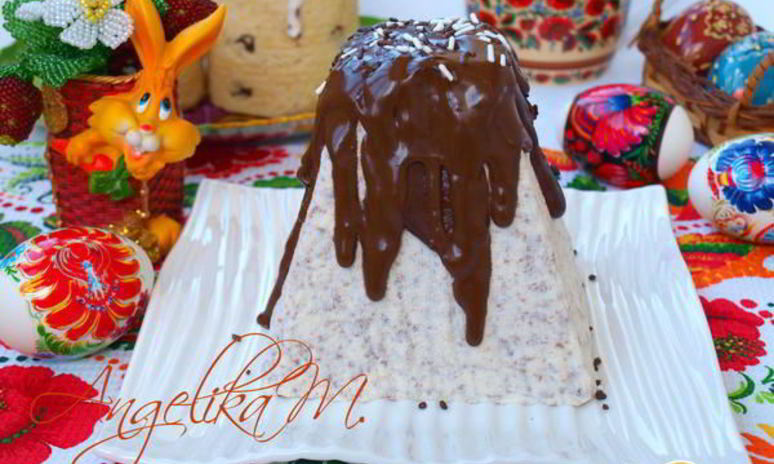 Рецепт пасхи с тертым шоколадом