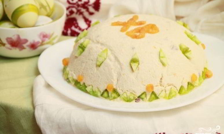 Рецепт пасхи со сметаной и маслом