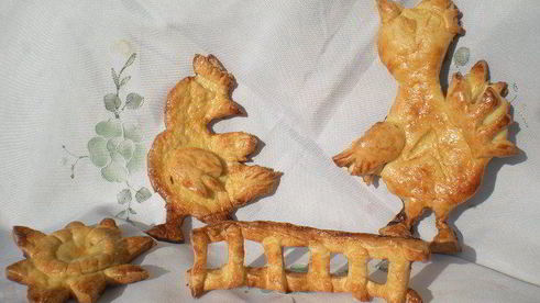 пасхальная курочка и запеченые яйца