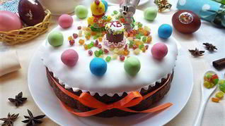 Пасхальный кулич-кекс Симнель