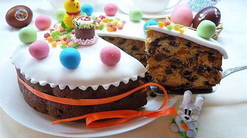 пасхальный кулич-кекс симнель