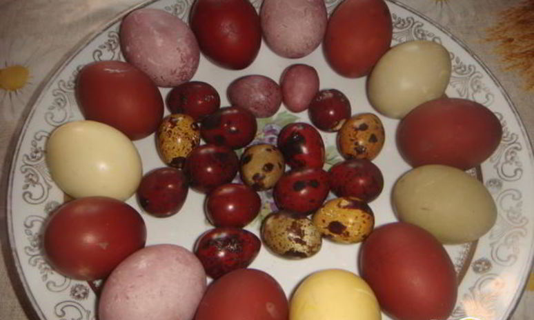 Рецепт пасхальных яиц