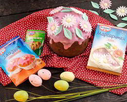 Творожный кулич с курагой