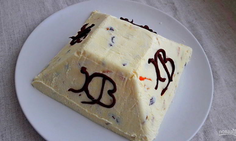 Рецепт ванильной творожной пасхи