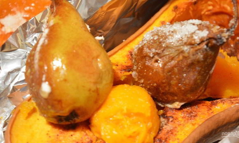 Рецепт простого десерта из запеченной тыквы