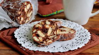 Шоколадная колбаса со сгущенкой