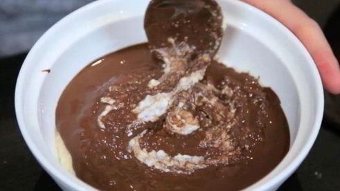 шоколадно-мятный десерт из кускуса