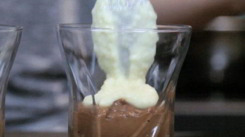 шоколадно-мятный десерт из кускуса