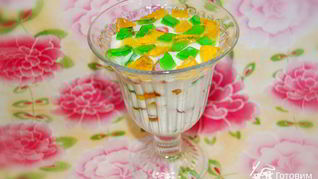 Сметанный десерт Мозаика