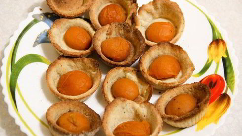 абрикосовое суфле в корзиночках