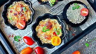 Кабачковое суфле с курицей