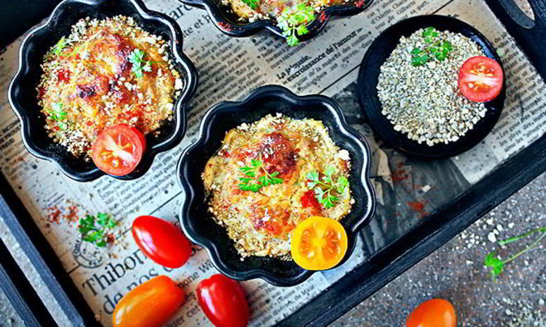 Рецепт кабачкового суфле с курицей