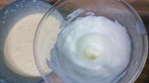 рагу из лосося с перловкой под сырным суфле