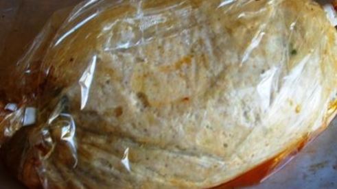 рыбный рулет-суфле со шпинатом