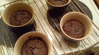 Шоколадное суфле с ванильным вкусом